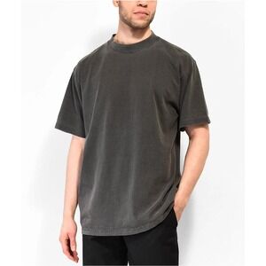 Shaka Wear Max Heavyweight Garment Dye Grey T-Shirt - Size Large